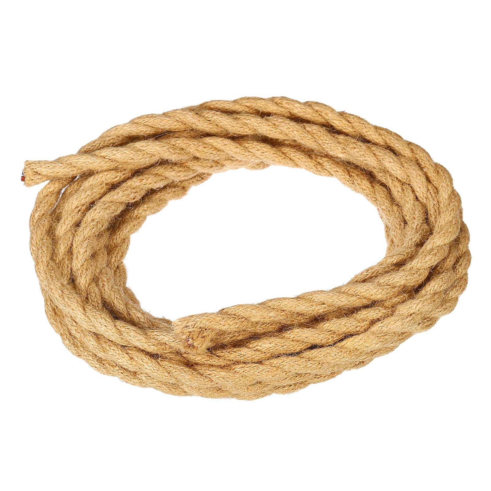 YOKIVE Twisted Cloth Covered Wire Home Electrical Cable 2 Cores Connect Appliances Great for Home, Restaurant, Bar, Party (Khaki, 16.4-Feet)