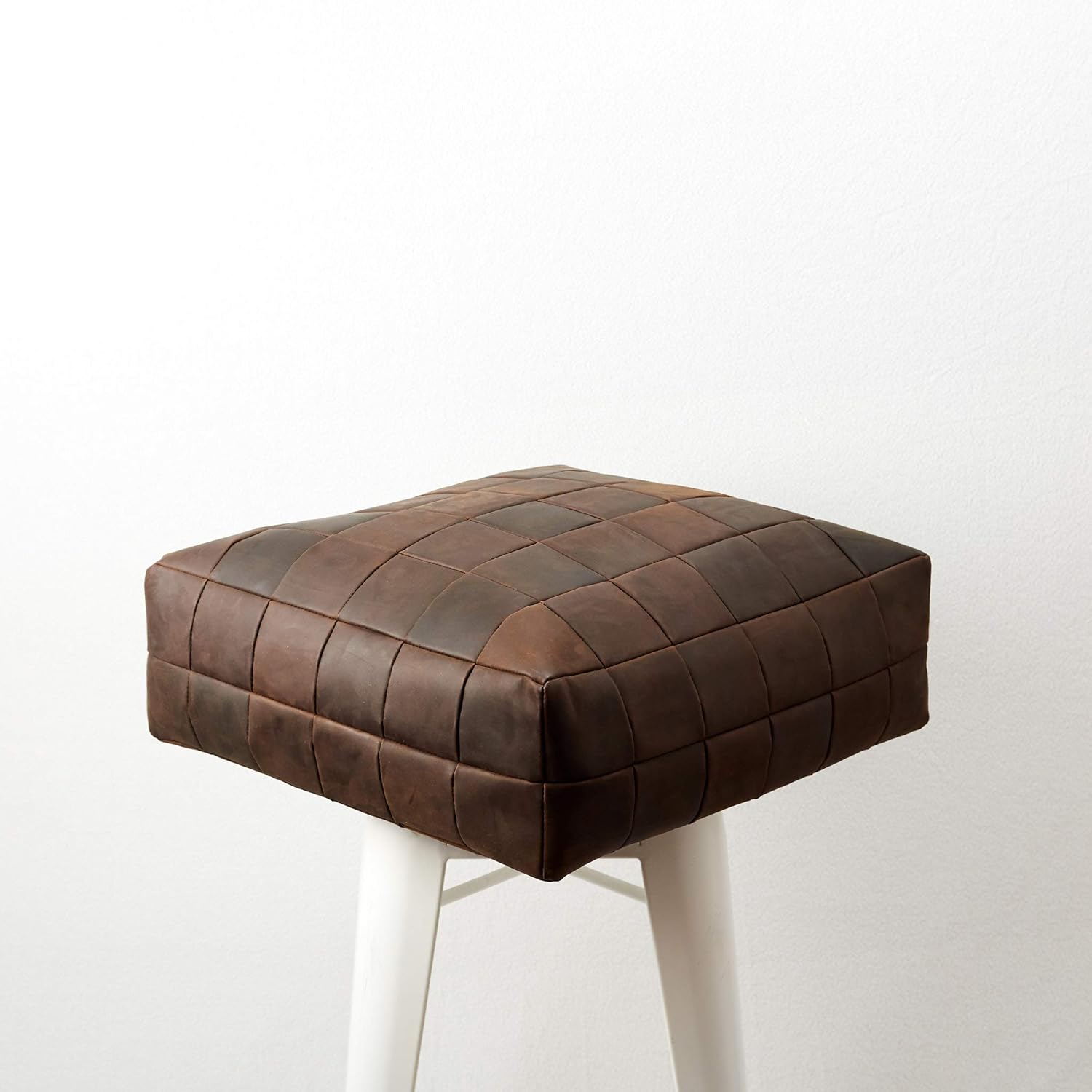 Amazon Com Capra Leather Brown Floor Cushion Pillow Seating