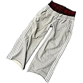 Double Waisted Sweatpants Men Y2K Striped Boxer Sweatpants High Rise Cool Wide Leg Baggy Sweat Pants 2000S Athletic