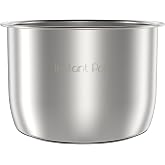 Instant Pot Stainless Steel Inner Cooking Pot Mini 3-Qt, Polished Surface, Rice Cooker, Stainless Steel Cooking Pot
