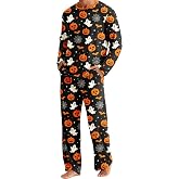 Ciftshinefiul Mens Pajamas Set Sleepwear Long Sleeve Tops and Plaid Pajama Pj Pants Set Soft Loungewear Sets with Pockets