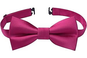 HISDERN Bow Ties for Boys Pre Tied Toddler Bow Tie Adjustable Kids Bowties Clip On Fun Patterned Bowties for Wedding Party