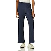 Hanes Women's EcoSmart Petite Open Bottom Leg Sweatpants, Navy Heather, Small