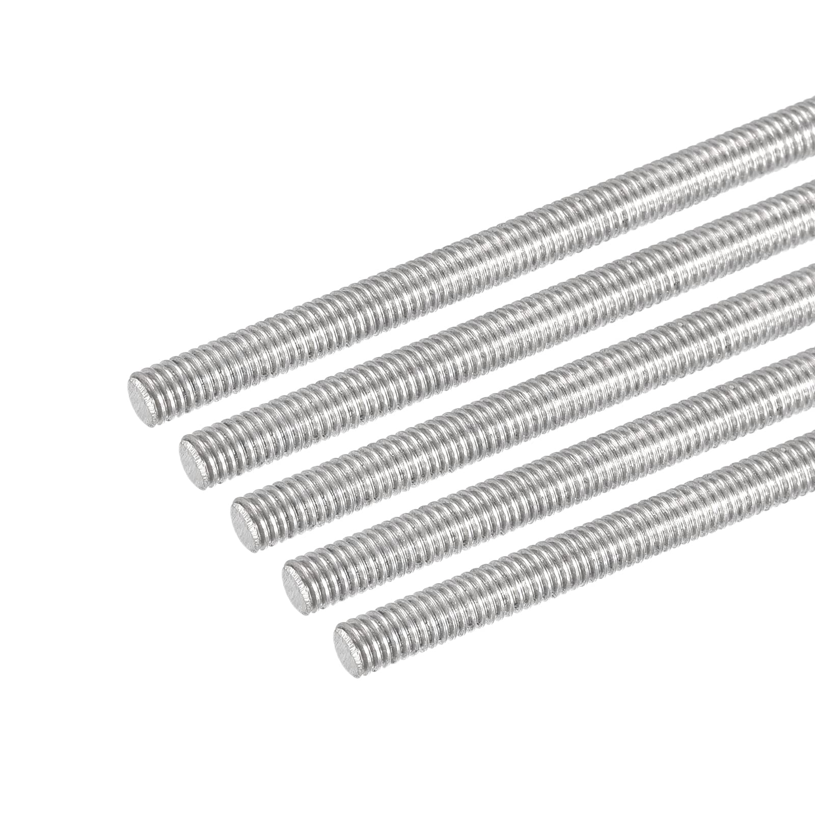 DMiotech 10Pack M4x80mm Fully Threaded Rod 304 Stainless Steel Right Hand Threads Rod Bar Studs Clamps and U-Bolts