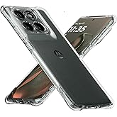 Cresee Case for Motorola Edge 2025 - Clear Phone Case with Reinforced Corner Bumper Camera Protection Slim Fit Shockproof Flexible TPU Cover for Moto Edge 2025 - Transparent