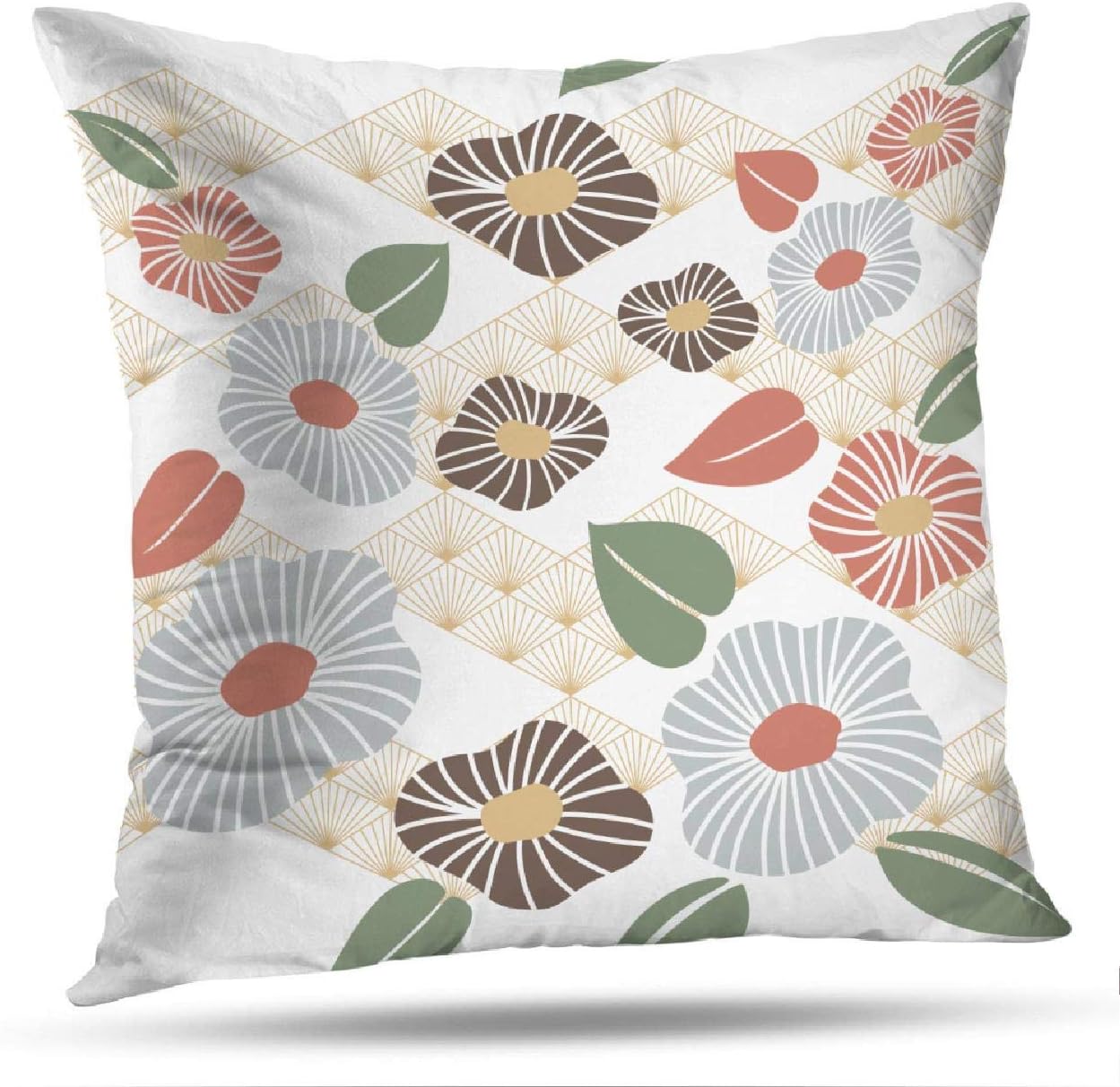 Deronge Japanese Art Decorative Pillow Covers, Throw Pillow