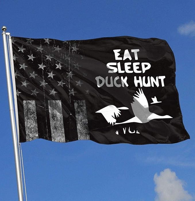 WornOut USA Flag Funny Hunting Flag 3x5 Ft Single