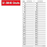 Littversions 40 Circuits Vinyl Circuit Breaker Panel Directory Labels/Decals/Stickers Replacement for Siemens Electrical Circ