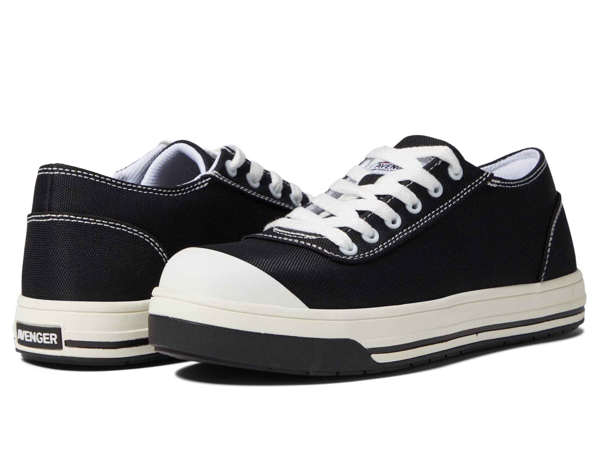 Photo 1 of Avenger Work Boots Blade Low CT Shoes for Women – Textile Lining – Removable Footbed – Lace-Up Closure CT Black 8.5 B - Medium