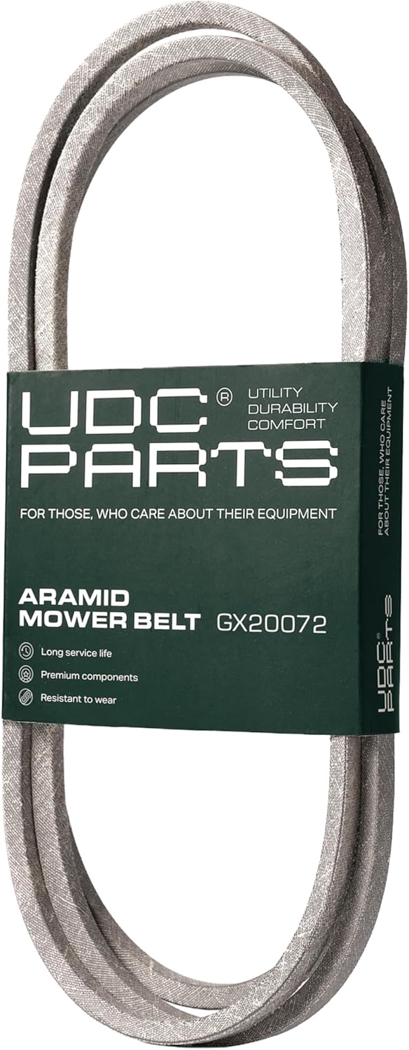 UDC Parts GX20072 Deck Belt Replacement for John Deere 42 Inch D105 D110 E100 LA115 S100 D100 D120 D125 D130 L100 L110 E110 E120 E130 LA100 LA105 LA110 LA120 LA125 LA135 S110 S120 GY20570 / 104 inch