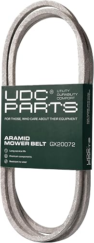 UDC Parts GX20072 John Deere 42 Inch Deck Belt Replace D110 L110 D105 E100 D130 S100 LA105 L100 D100 E130 L111 E110 E120 D125 125 LA135 LA110 S100 LA120 S120 LA125 UC32283 GY20570 Deck Belt / 104 inch