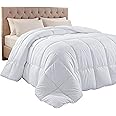 Utopia Bedding King Comforter Duvet Insert, Quilted White Comforter with Corner Tabs, Box Stitched Down Alternative Comforter