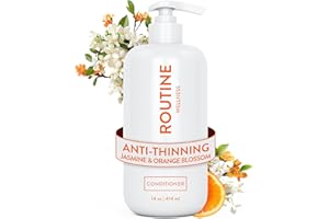 Routine Wellness Anti-Thinning Deep Conditioner for Thinning Hair - DHT Blocker for Hair Loss in Men & Women - Promotes Healthy Hair - Jasmine & Orange Blossom 14oz