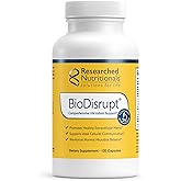 Researched Nutritionals BioDisrupt - Disrupt Biofilm Matrices - Clinically Researched Formula with EnzymesDisrupt Enzyme Blend, Cranberry Extract & N-Acetyl Cysteine (120 Capsules)