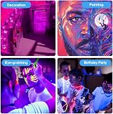 URAQT 2 Pack UV LED Black Light Bar 10W USB 395-400nm Halloween Party view 7