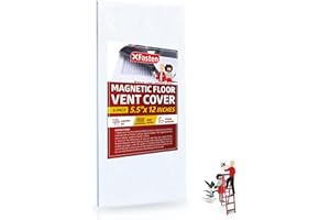 XFasten Magnetic Register Vent Cover for Ceiling, Sidewall and Floor Vents - 5.5-inch x 12-inch (5-Pack) – Strong RV Air Vent Magnetic Cover for RV and Home Air-conditioning HVAC System