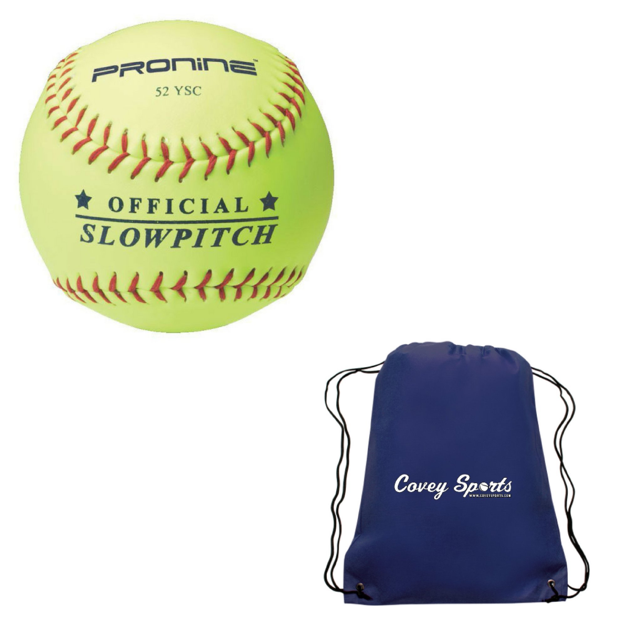 Buy ProNine Slowpitch Softballs 12 Inch Ball, 52 Core (3Pack) Bundled