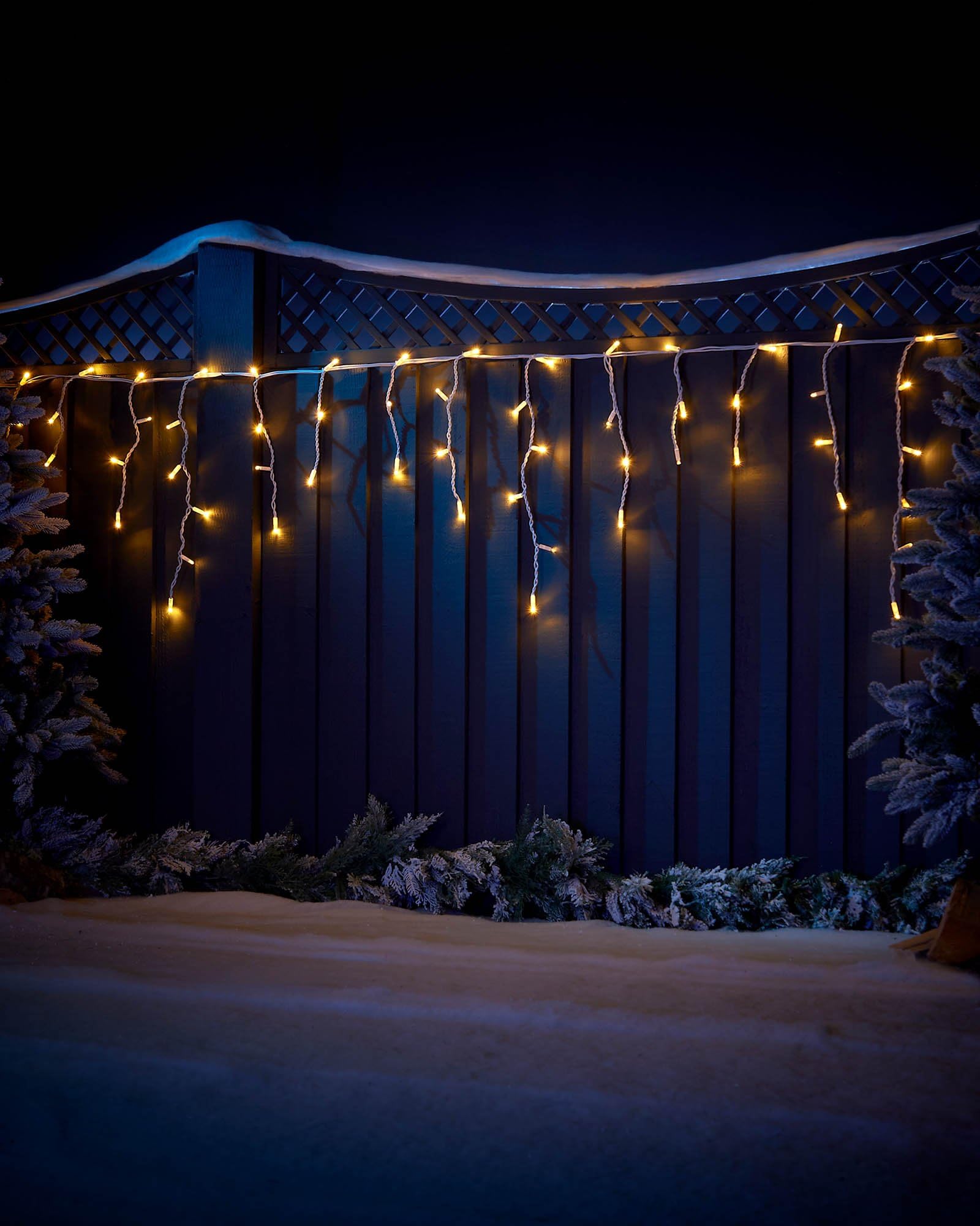 WeRChristmas PRO Series LED Icicle Lights, Warm White, 2 m