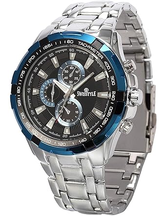 swisstyle Day n Date Display anlog Watch for Men SS-GR6620-BLU-CH