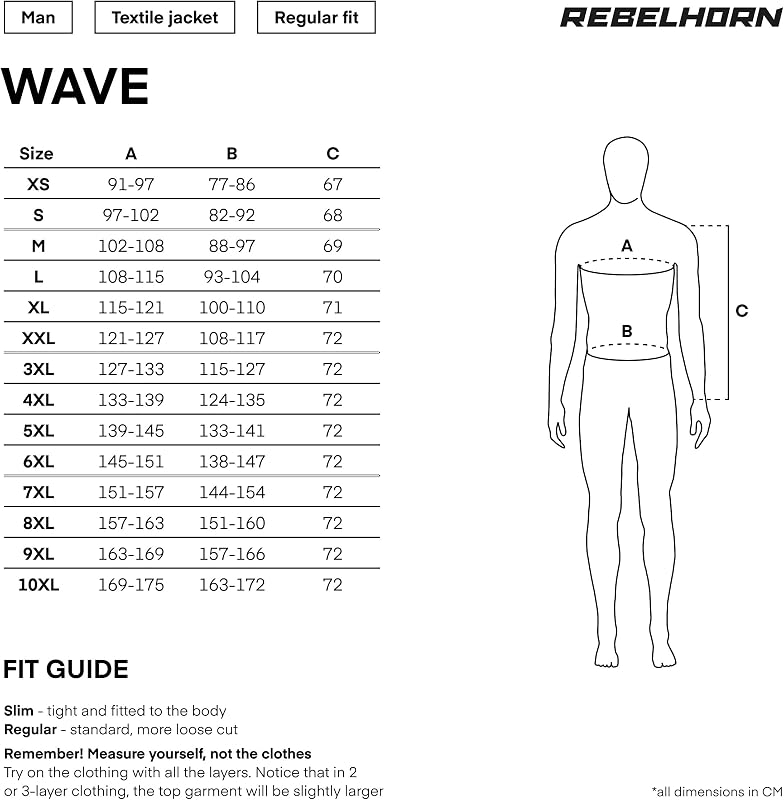 Wave Veste de moto pour homme | Textile | Empiècements d'aération en maille | Protections coudes et épaules niveau 2 | Poche de protection dorsale | Tailles jusqu'à 10XL, Noir, M — photo 6 sur 7