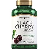 Piping Rock Black Cherry Extract Concentrate | 240 Capsules | Non-GMO, Gluten Free Supplement