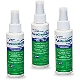 PURE GREEN 24 Safe & Effective Disinfectant. Kills Deadly Germs including RSV COVID-19 Norovirus MRSA Staph 2026 flu Bird flu Contains no toxic chemicals odorless child & pet safe 3 4oz spray bottles