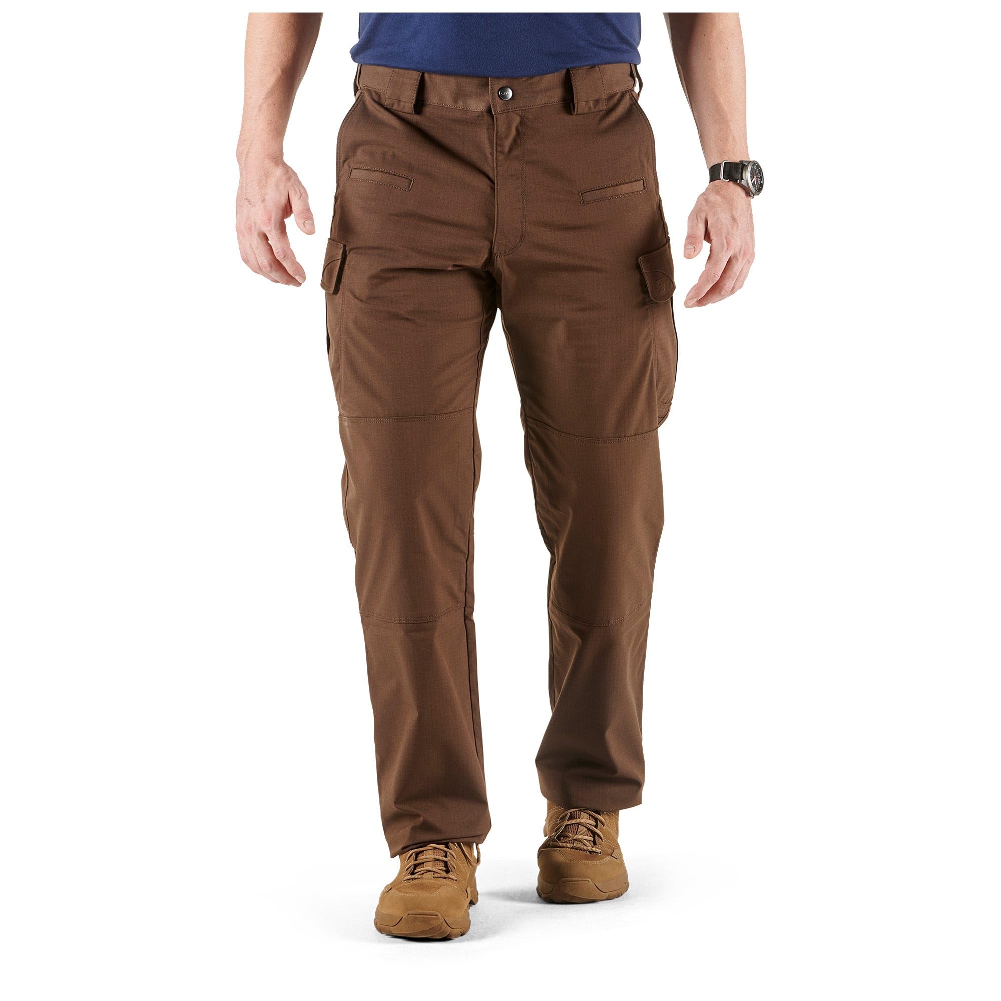 5.11 Tactical Stryke Pants for Men, Cargo Pockets Pant for Military & Law Enforcement, Burnt, 34W x 32L, Style 74369ABR Image