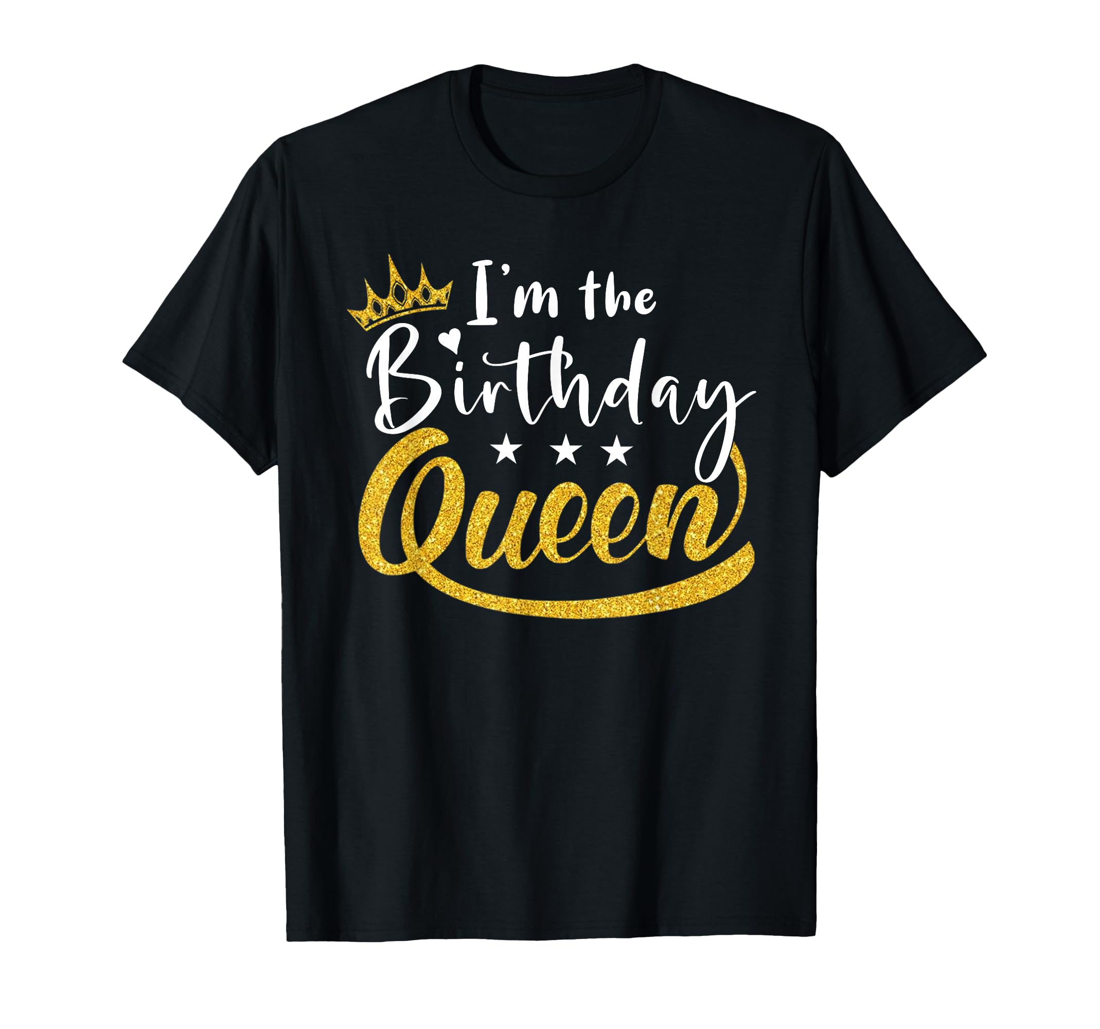 Photo 1 of **SAYS BIRTHDAY SQUAD** I'm the Birthday Queen Happy Birthday Party Funny T-Shirt