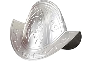 Adult Silver Explorer Helmet Spanish Conquistador Morion Historical Reenactment Costume Accessory for Parties