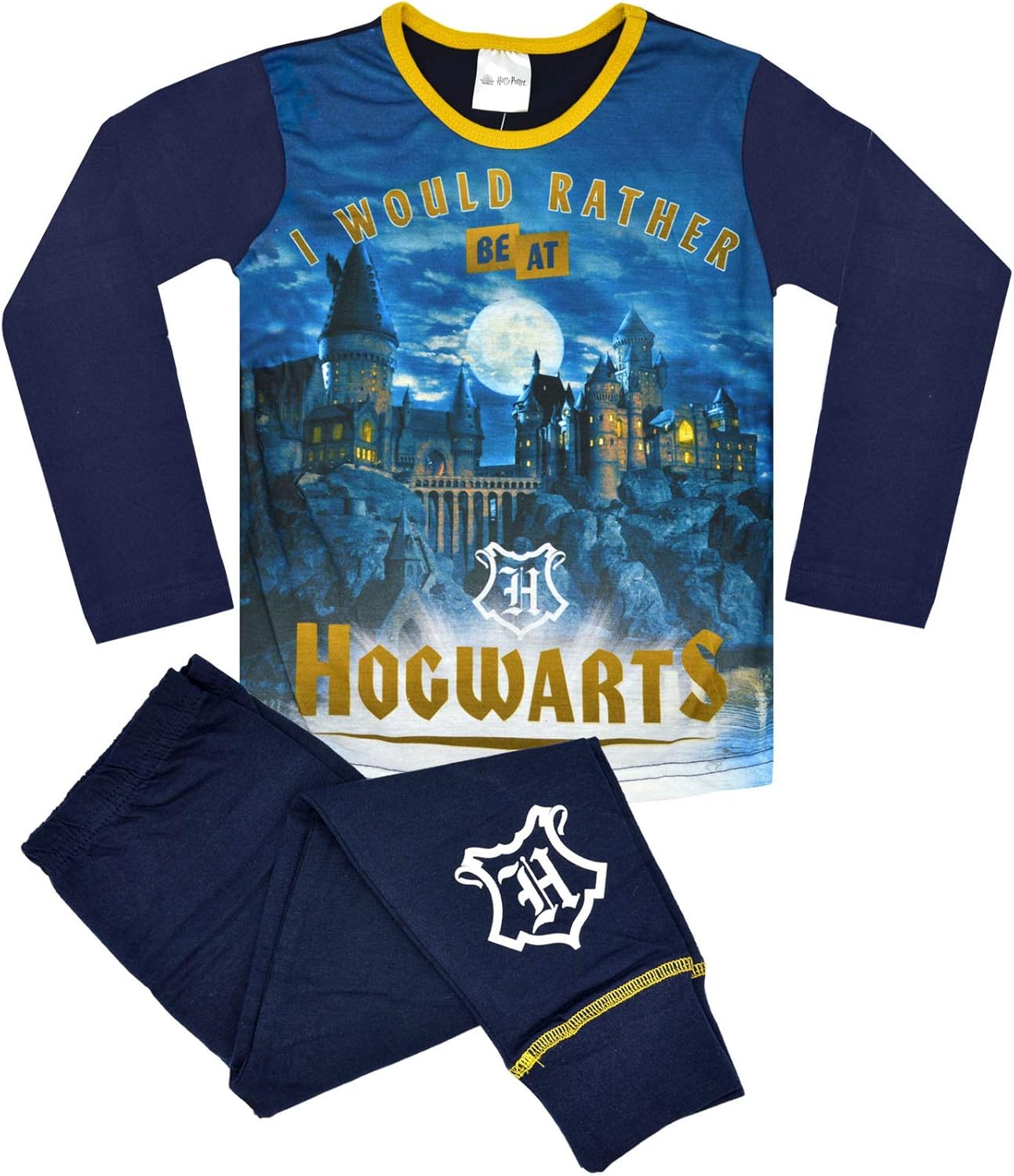 Boys Girls Official Harry Potter Hogwarts Pyjamas Kids Character