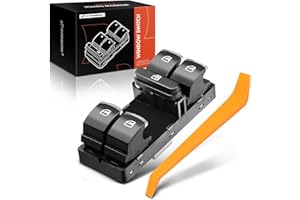 A-Premium Power Window Switch Compatible with Volkswagen Jetta 11-16 Golf 10-13 Tiguan 09-17 Passat 12-16 CC 12-17 Front Driv