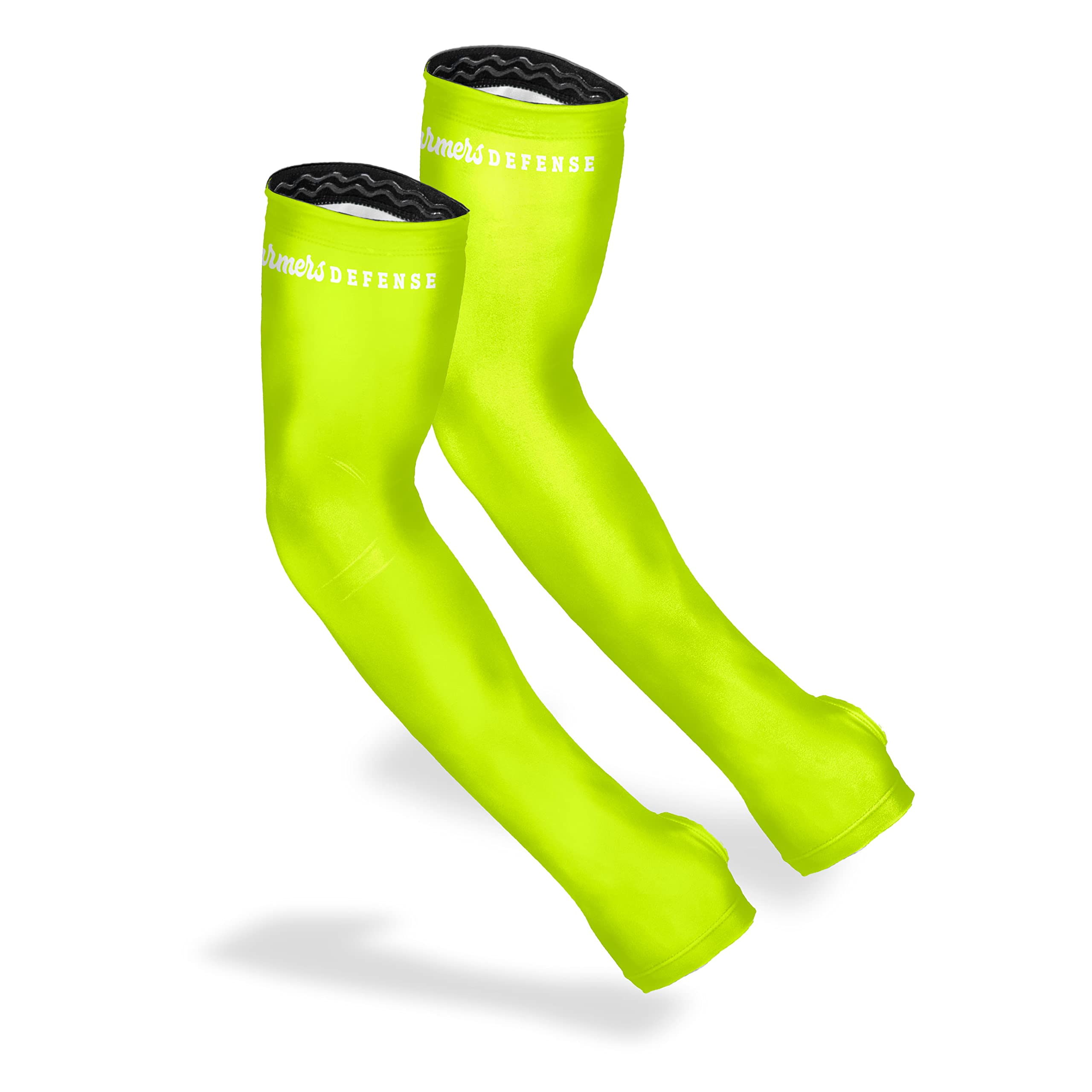 Photo 1 of FARMER'S DEFENSE Sleeves | UV Cooling Sleeves for Sun Protection | Premium Anti-Scratch Arm Guard Sleeve for Skin - for Gardening Harvesting Sports Outdoors | Unisex | Yellow - L/XL