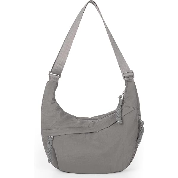 Women's Canvas Satchel Shoulder Bag - Large Capacity Crossbody Dumpling Bag For Casual Use