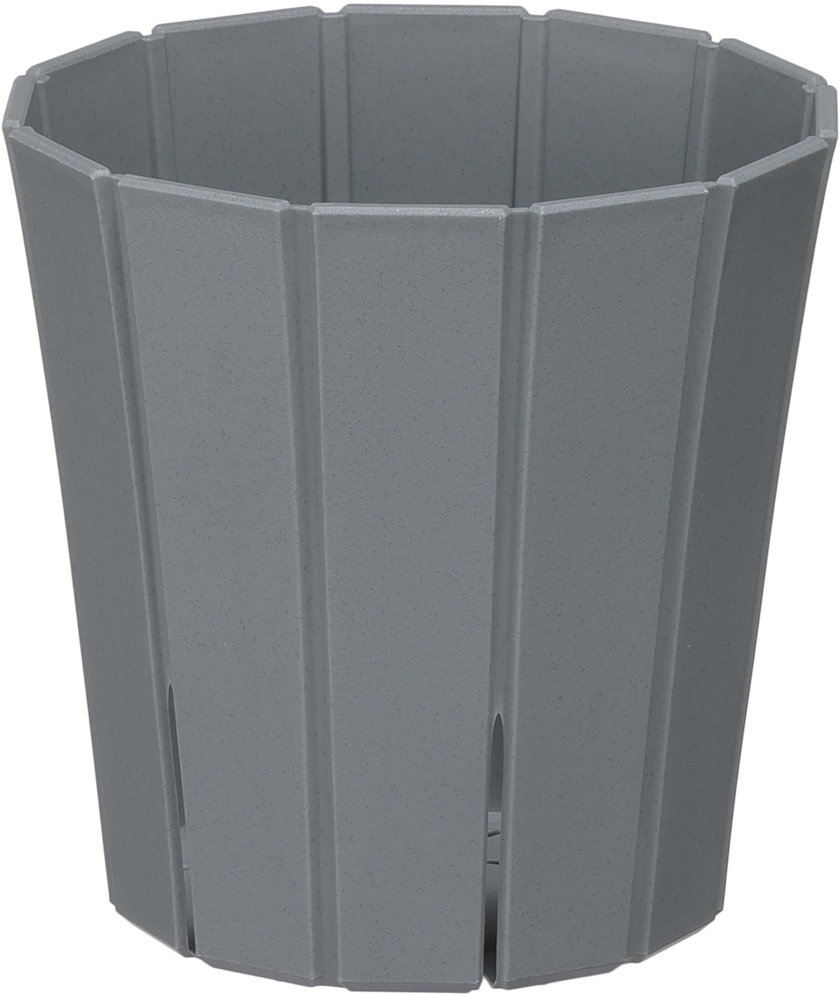 アップルウェアー 鉢 プランター スリットオアシス 7号 ダークグレー 奥行き21cm 幅21cm 高さ21.3cm インテリアとしても使える 観葉植物に最適 スリット構造商品画像