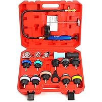 ZEAJSRU 18 Pieces of Anti-Freezing Liquid Replacement Filler Vacuum coolant Pressure Gauge, Motorcycle, Automobile and Truck 