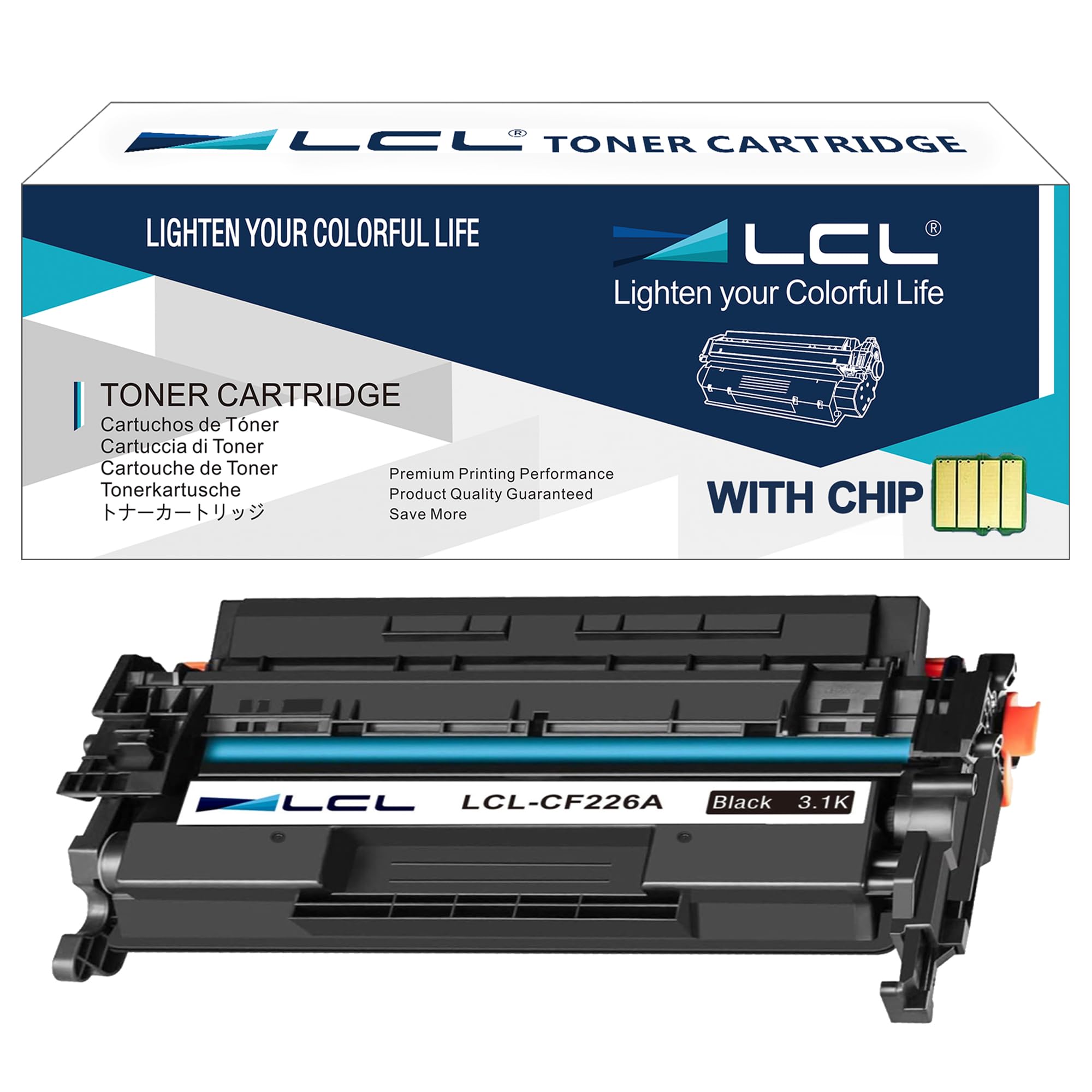 LCL Compatible Toner Cartridge 26A CF226A (1 Black) Replacement for HP LaserJet Pro M402n M402d M402dn M402dne M402dw MFPM426dw M426fdn M426fdw