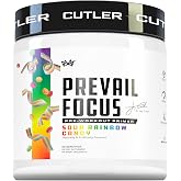 Prevail Pre Workout Powder with Nootropics: Pre-Workout Drink for Men and Women, Cutting Edge Energy and Focus Supplement with L Citrulline, Alpha GPC, L Tyrosine | Sour Rainbow Candy, 40 Scoops