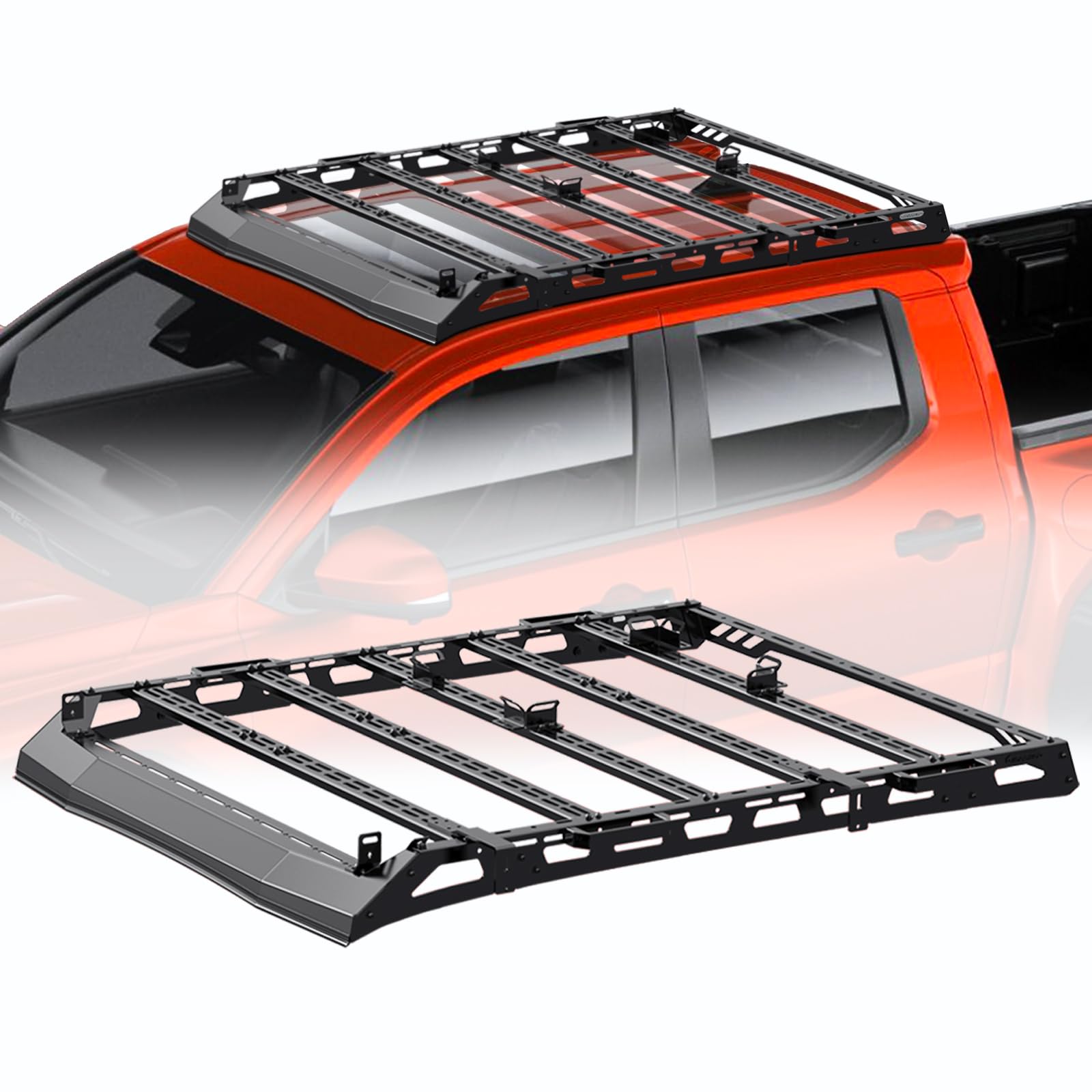Photo 1 of *** PARTIAL SET - PARTS ONLY *** IIIREENO Heavy Duty Top Roof Rack Accessories Compatible with 2024-2025 Tacoma Double Cab 4 Doors (4th Gen) Pickup/No Drilling