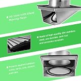 150mm 6 Inch Stainless Steel External Air Vent Wall Vent Gravity Flap view 3