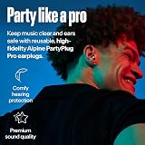 Alpine PartyPlug Pro Ear Plugs High Fidelity 21dB Hearing Protection view 2