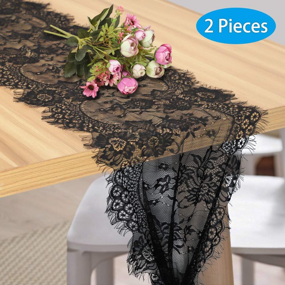 Best black fiber table runner
