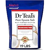 Dr Teal's Unscented Epsom Salt, 19 lbs