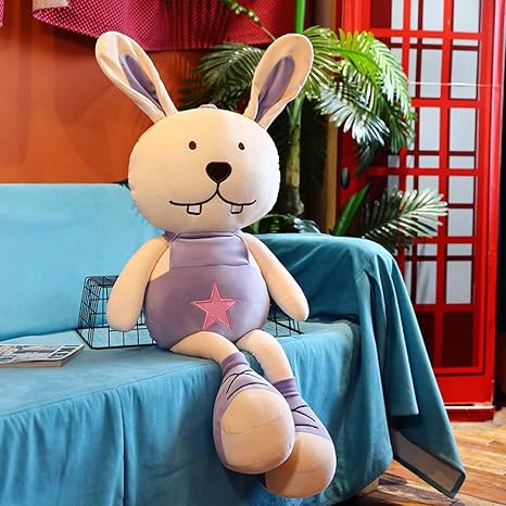 Amazon Co Jp かわいい牙ウサギぬいぐるみ白ウサギぼろきれ枕睡眠誕生日プレゼント人形人形女の子 ホーム キッチン