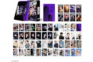 efoot Photocards 2024 New Album Lomo Cards,Cards for Gift and Fans Collection (Purple-55PCS)