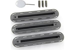 UP100 3pcs/Set Future Tri Fins Box Fins for Surfing SUP Screw Surfboard Surf Fins Plugs Set Black