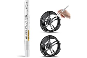 DASIUIP Gloss Black Rim Touch Up Paint,Wheel Touch Up Kit Wheel Paint Rim Paint Pen Rim Paint For Car Wheel Repair Quick And Easy Repairs for Curb Rash, Scuff And Scratch,Rim Paint For Car Wheel Repair