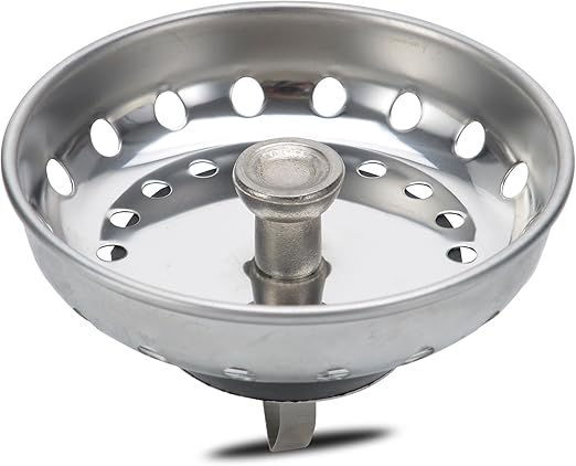 Kitchen Sink Strainer Stopper 2 In 1 Stainless Steel Spring Clip