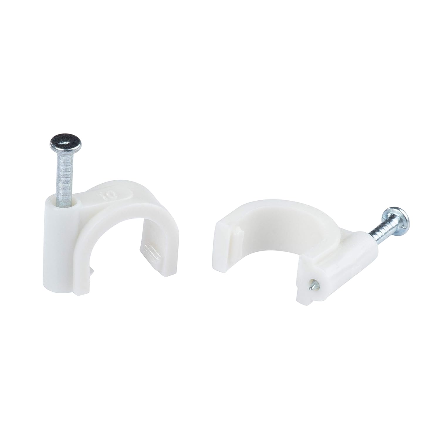 Cable Management for RG6 6mm Circle Wire Fastener with Steel Nail 8mm