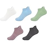 SERISIMPLE Ultra-Soft Viscose Bamboo Kids No-Show Socks Ankle Thin Comfortable Low Cut Socks for Boys&Girls Non Slip 5 Pairs