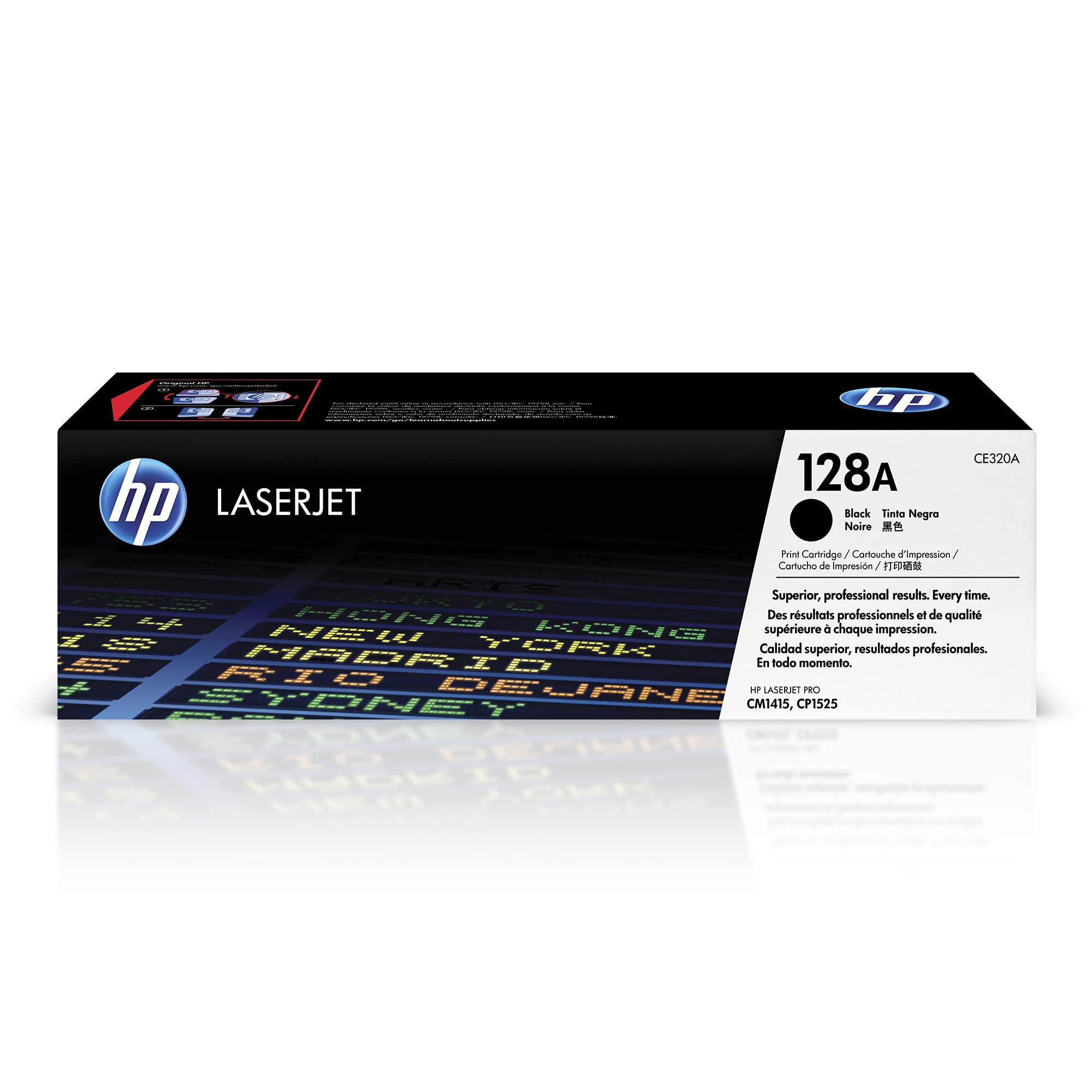 HP CE320A 128A Original LaserJet Toner Cartridge, Black, Single Pack